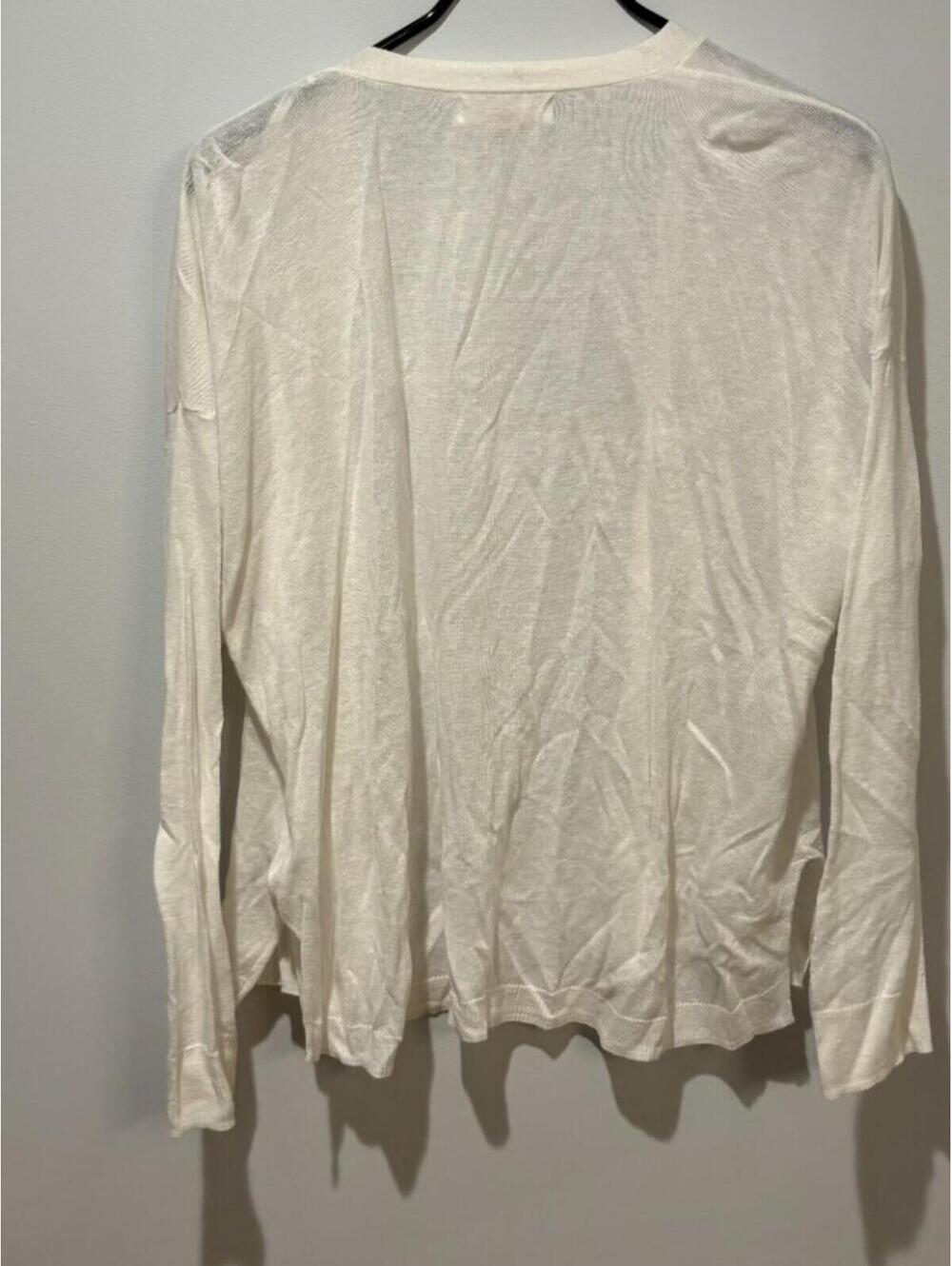 Michael Kors Women’s White Linen Blend Button Front Cardigan Size XL - Picture 2 of 7